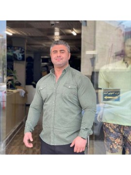 پیراهن کتان سنگ شور کاغذی 1340